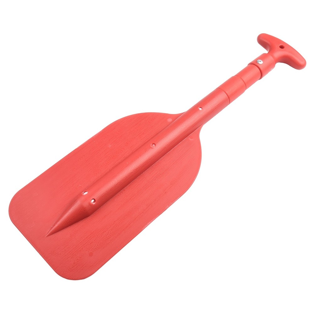 Telescoping Plastic For Boat Paddle with Reinforced Plastic Blade Black