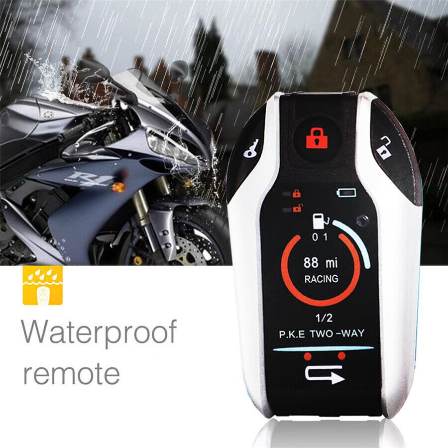 Motorcycle Alarm Anti-Theft Security System Vibration Alarm Remote Engine Start