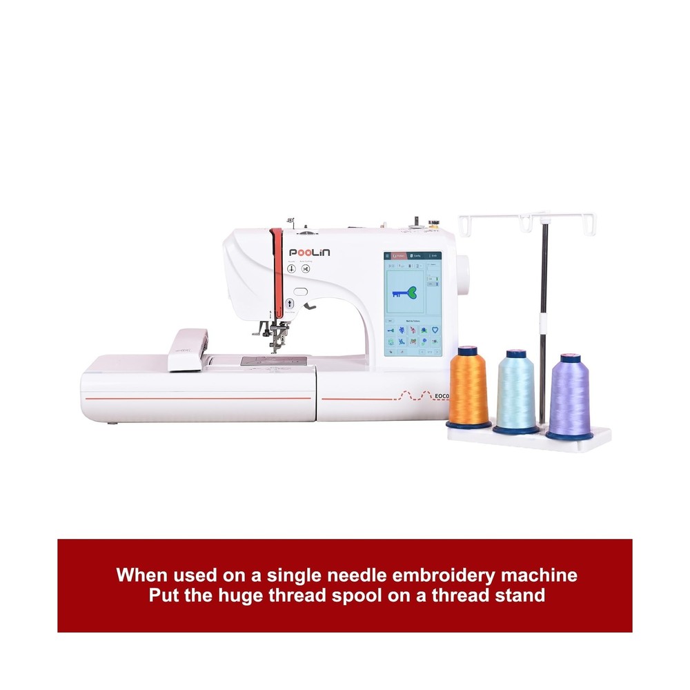 RICHWORD Embroidery Machine Thread 100 Colors 40WT (108D/2) Polyester Thread ...