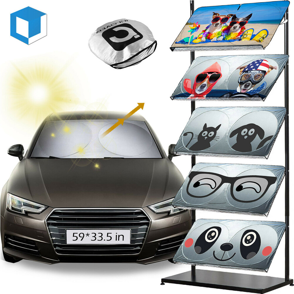 Car Shield Cover Visor UV Block Rear Front Windshield Window Sun Shade Foldable