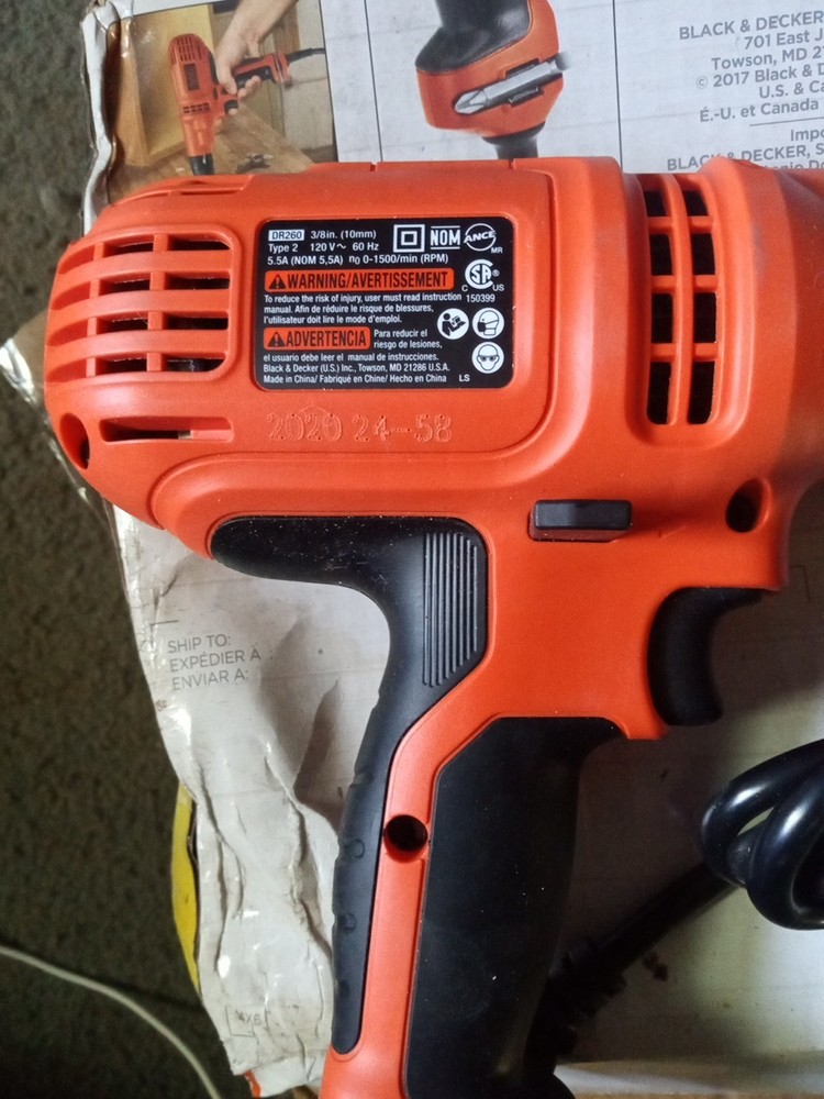 BLACK+DECKER DR260C CORDED DRILL BNIB