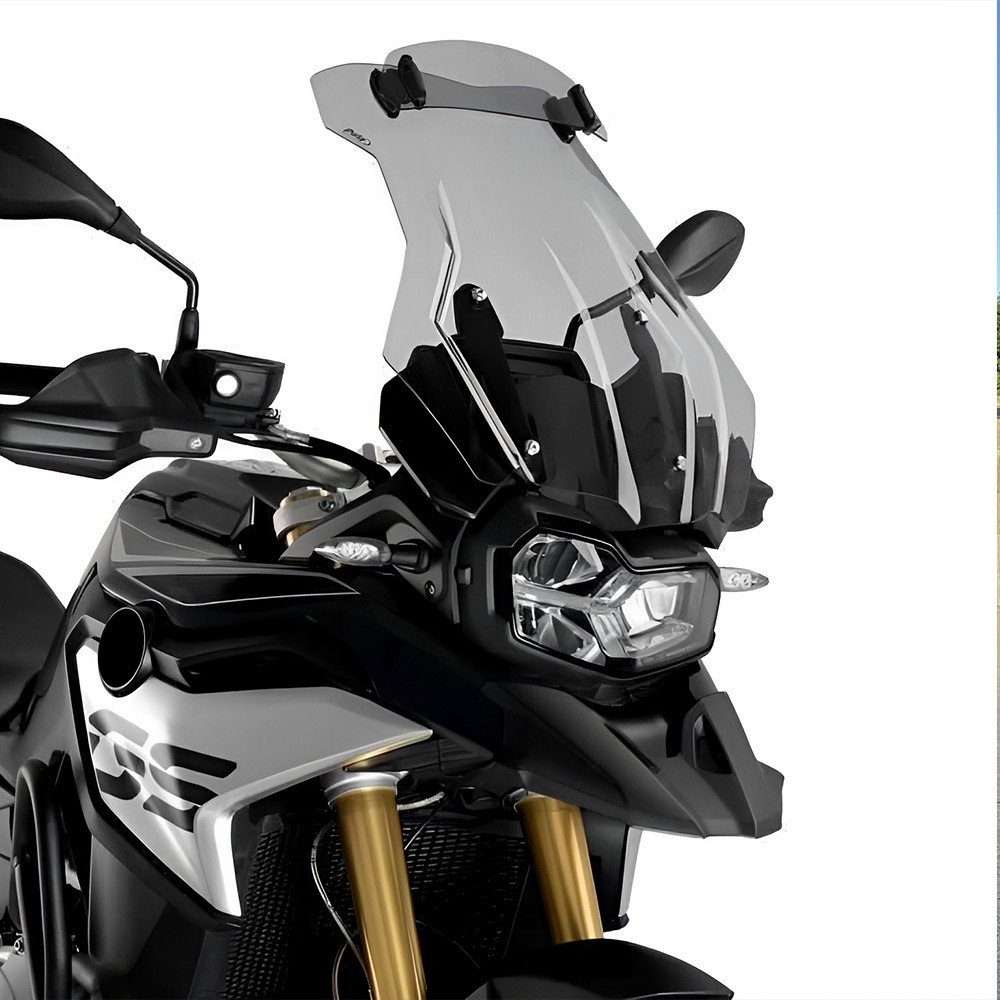 Motorcycle Universal Clip On Windshield Wind Screen Deflector Extension Spoiler