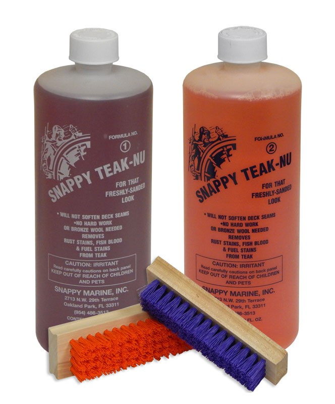 Snappy Teak-NU Formula No 1 & 2 Quart Bottle Kit with Brushes