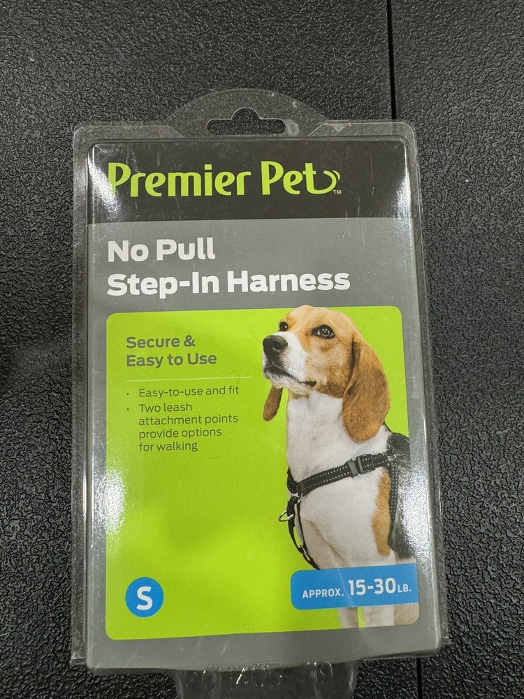 NEW Premier Pet No Pull Step-In Harness Size SMALL ~15-30 lbs. 18-25” Girth