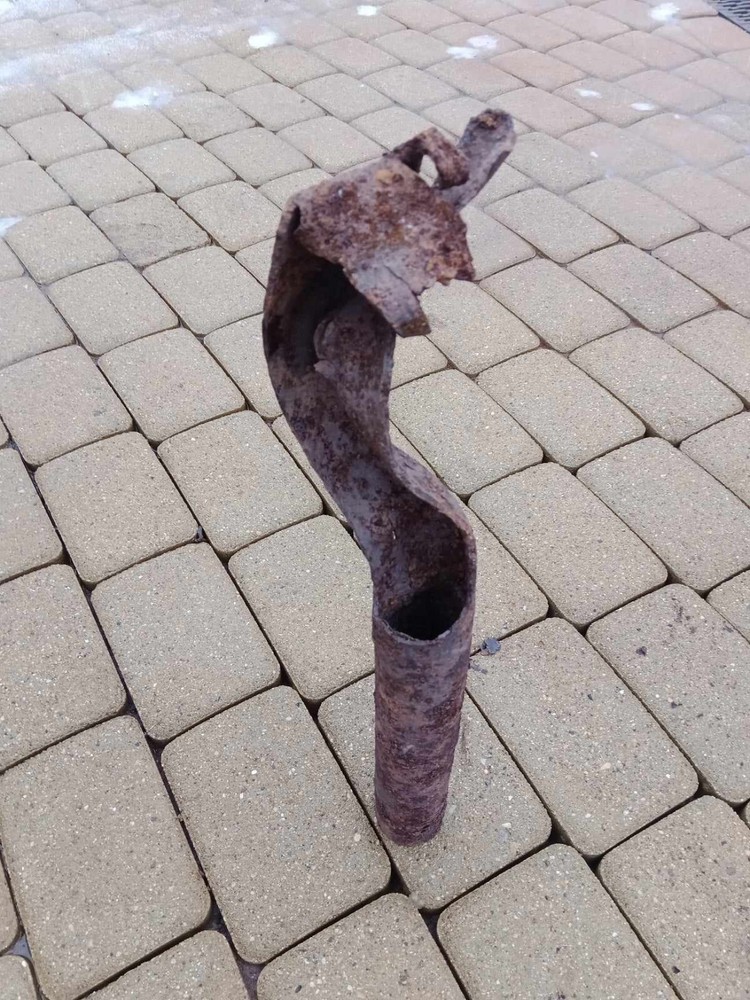 WW2; German army panzerfaust antitank gun; battle damaged;