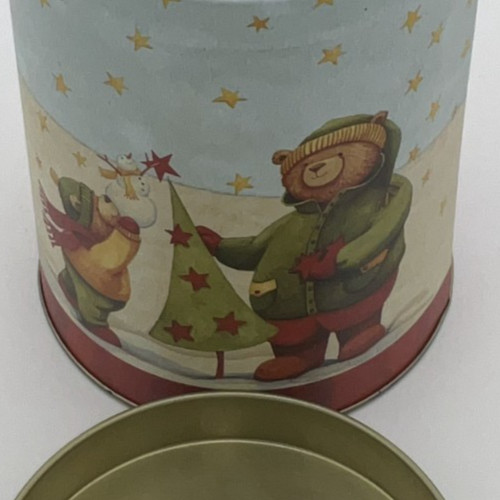 Christmas Cookie Candy Tin