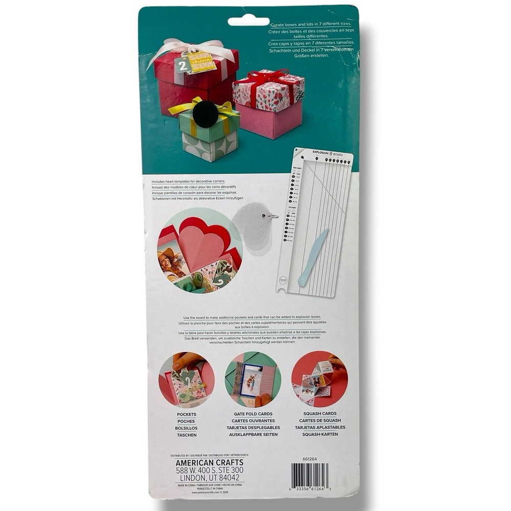 We R Memory Keepers Explosion Board-Box Score Board - New In Package