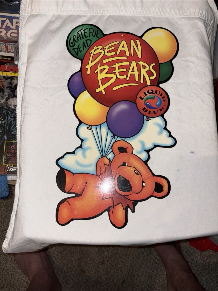 Vintage Liquid Blue Grateful Dead Bears Display Sign