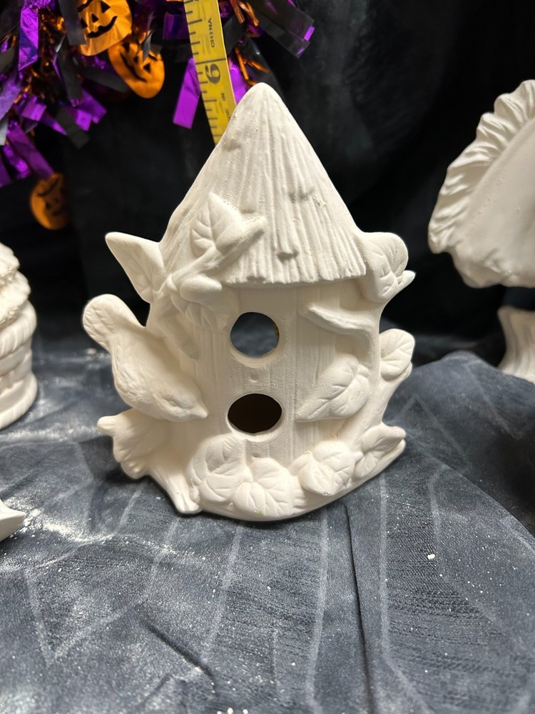 Small Bird House Ready to Paint Ceramic Bisque