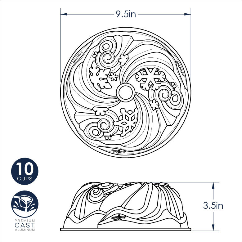 Nordic Ware Let It Snow Bundt® Pan