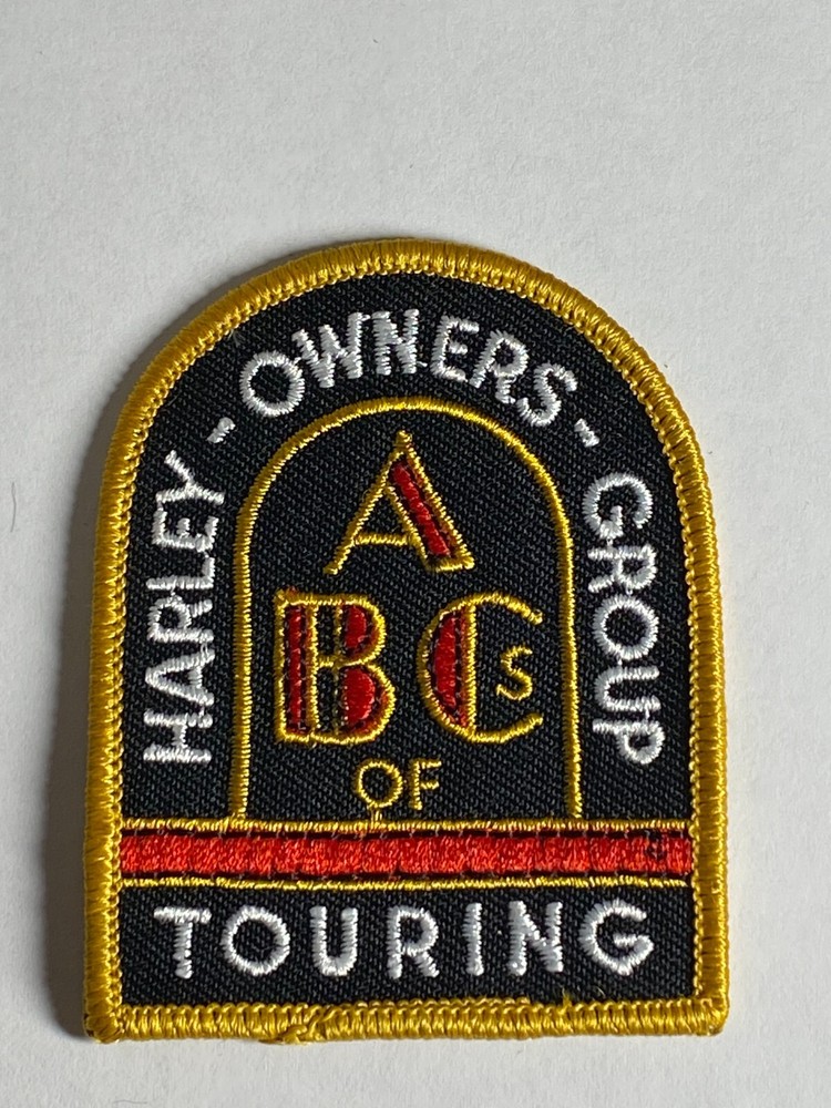 HARLEY DAVIDSON OWNERS GROUP HOG ABC's OF TOURING PATCH