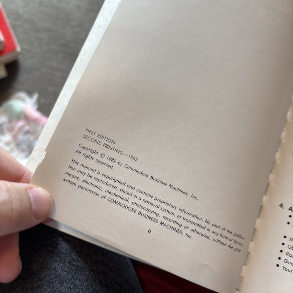 Commodore 64 User’s Guide & Programmer’s Reference Set First Edition No Writing