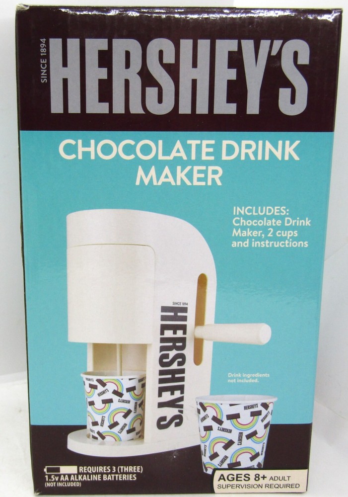 Hershey's Chocolate Drink Maker, No Paper Cups.