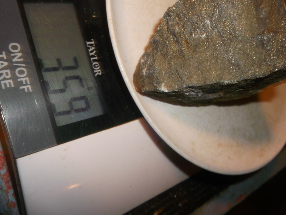 Gold, silver, copper, 359 grams samples ,ore high grade .