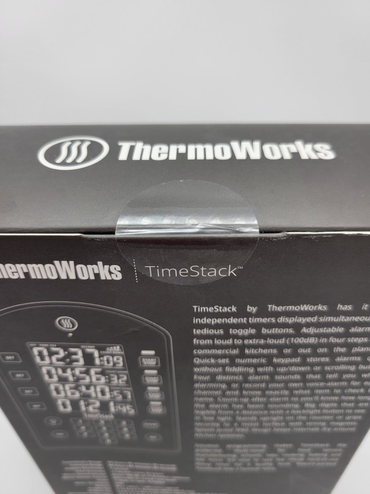 Thermoworks TimeStack TX-4400-OR Orange 4-Display Timestack Timer with Keypad