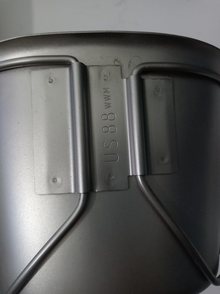 U.S. Metal Mess /Canteen Cup- Dated 1982 Set