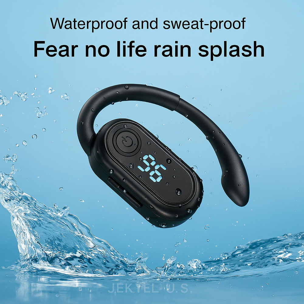 Wireless Bluetooth 5.4 Earpiece Trucker Headset Driving Noise Cancelling Earbuds