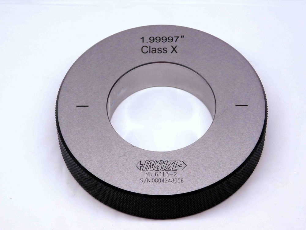 INSIZE 2" CLASS X MASTER PLAIN BORE SETTING RING GAGE 2.0 ONSIZE 50.8mm #6313-2
