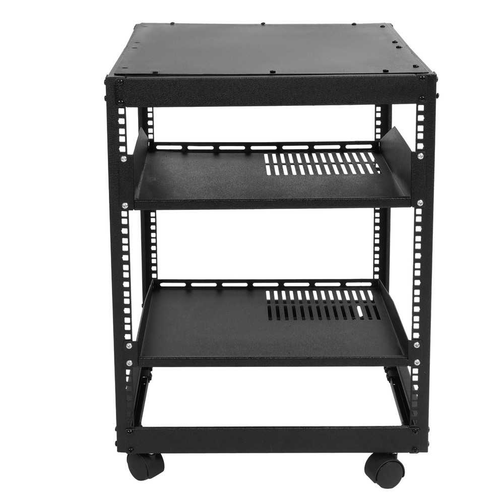 New 12U 4 Post Open Frame Server Rack Network Enclosure 23''-40'' Adjustable