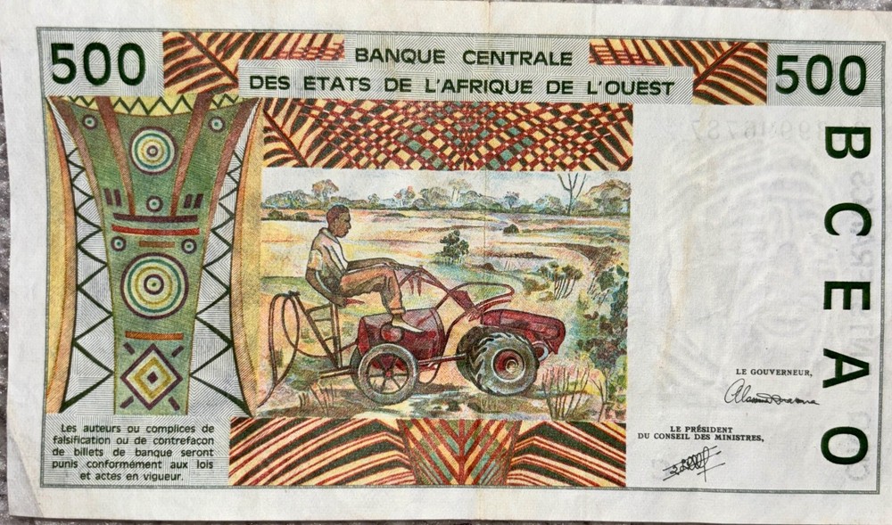 Billet 500 Francs Afrique De L'ouest