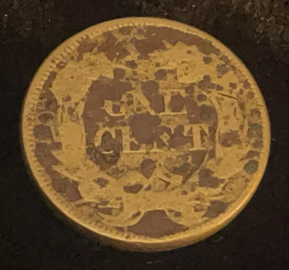 1857 Flying Eagle Cent Penny AS IS