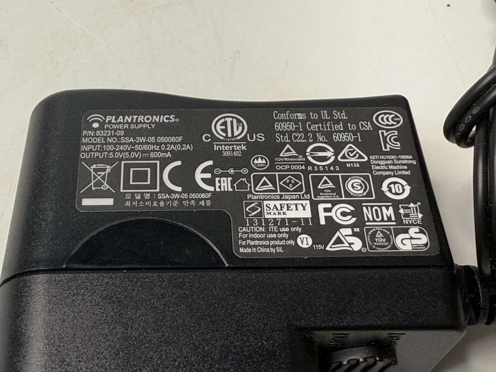 POLY PLANTRONICS SAVI 8200 CS1 No USB Adapter / Dongle