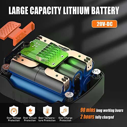 Single-Stage Vacuum Pump 3CFM 20V Lithium Battery DC Inverter