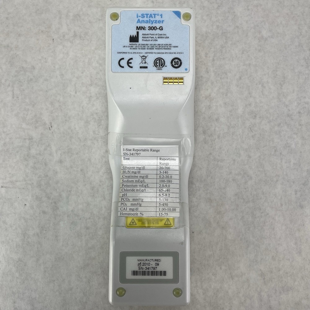 Abbott i-STAT 1 Wireless Clinical Blood Analyzer Untested