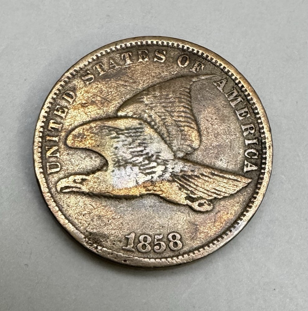 1858 Flying Eagle Cent Small Letters 1C