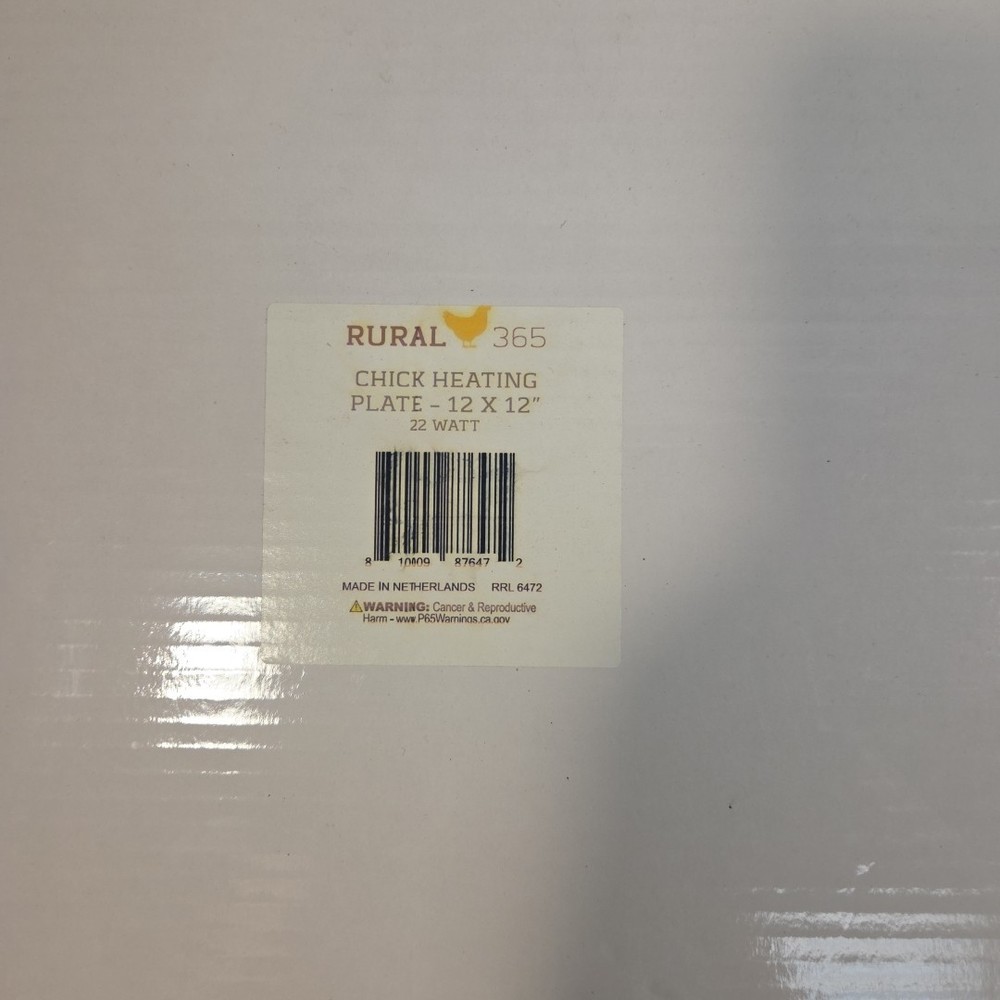 12" x 12" Chick Brooder Heating Plate Temperature & Resistance Fuse LED