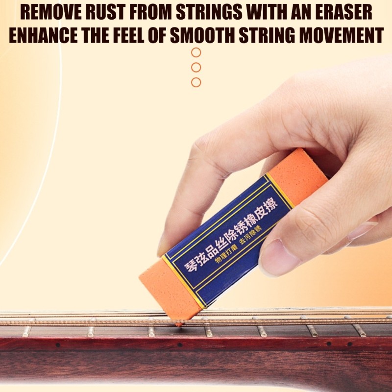 Portable Guitar String Cleaner Eraser Removes Rust Suitable for Better Play