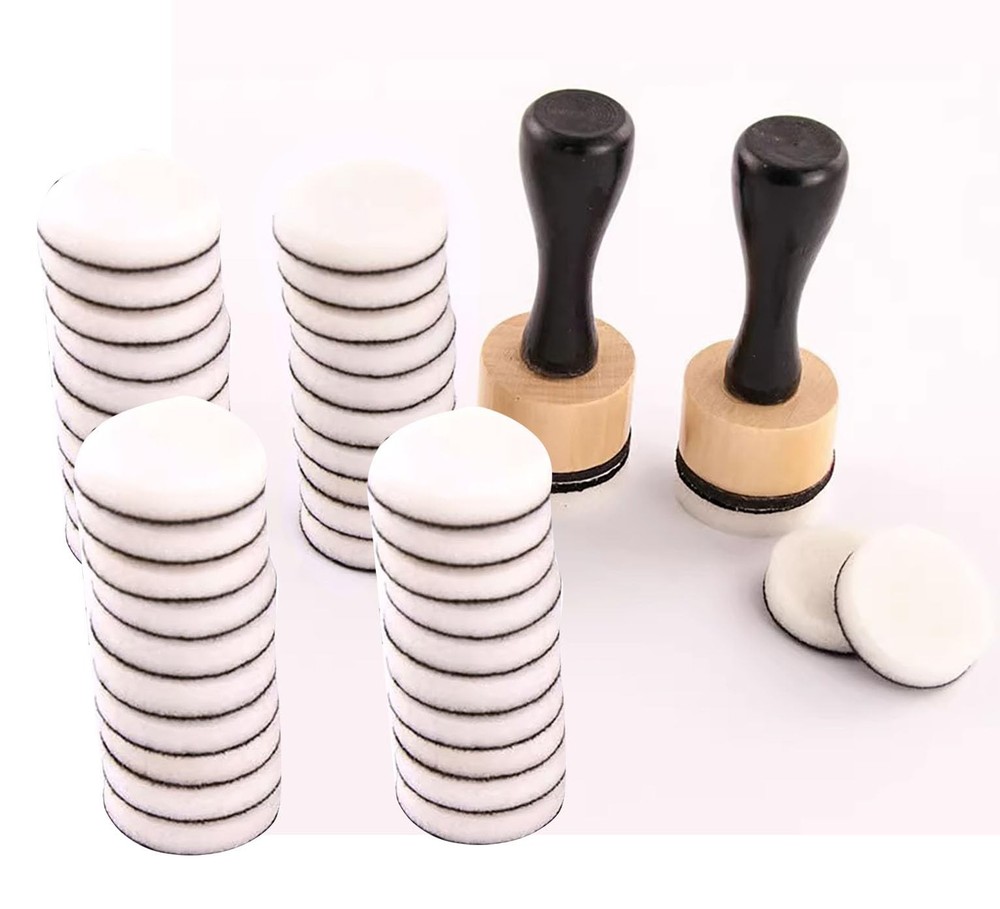 46 Packs Mini Ink Blending Tool Set, 2 Applicator Tools and Black 44pack