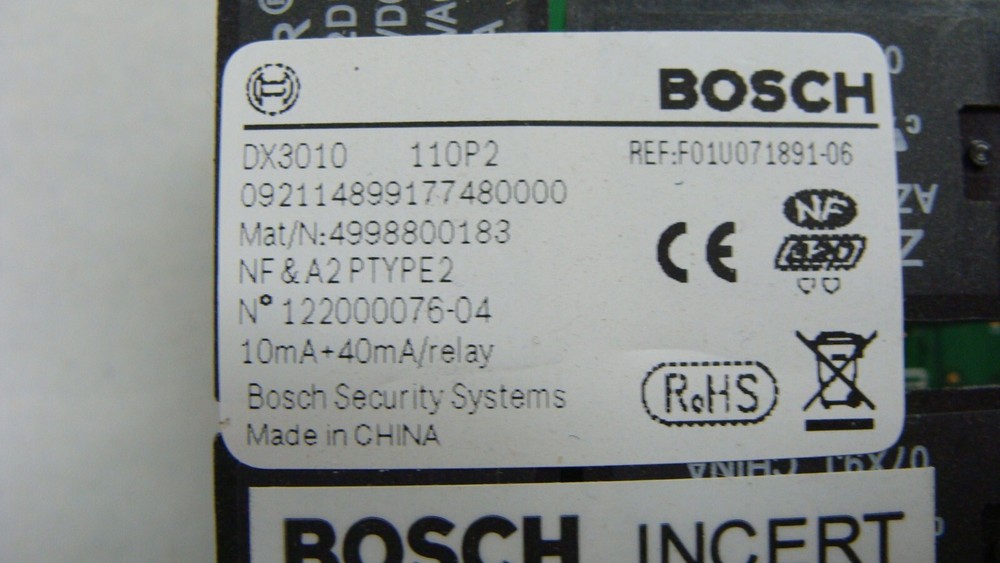Bosch DS DETECTION SYSTEMS DX3010 Octo-output Expander 8 Relay SECURITY ALARM