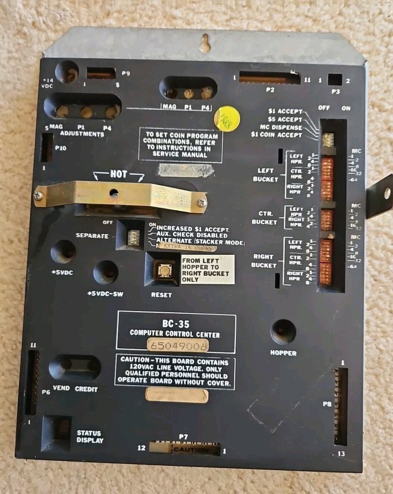 Rowe BC-35 Computer Control Center Circuit Board Change Machine Arcade Game