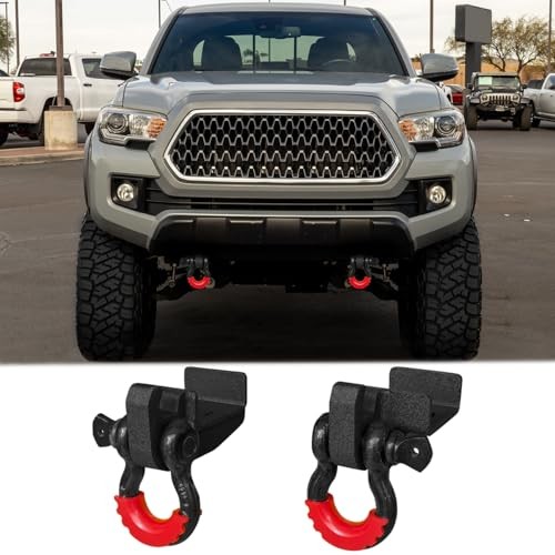 Front Tow Hook Mount Bracket and D-Ring Fit 2009-2023 Tacoma