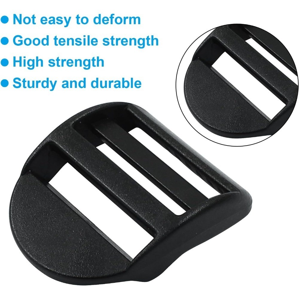 Plastic Ladder Lock Buckle Adjustable Slide Strap Replacement for Backpack