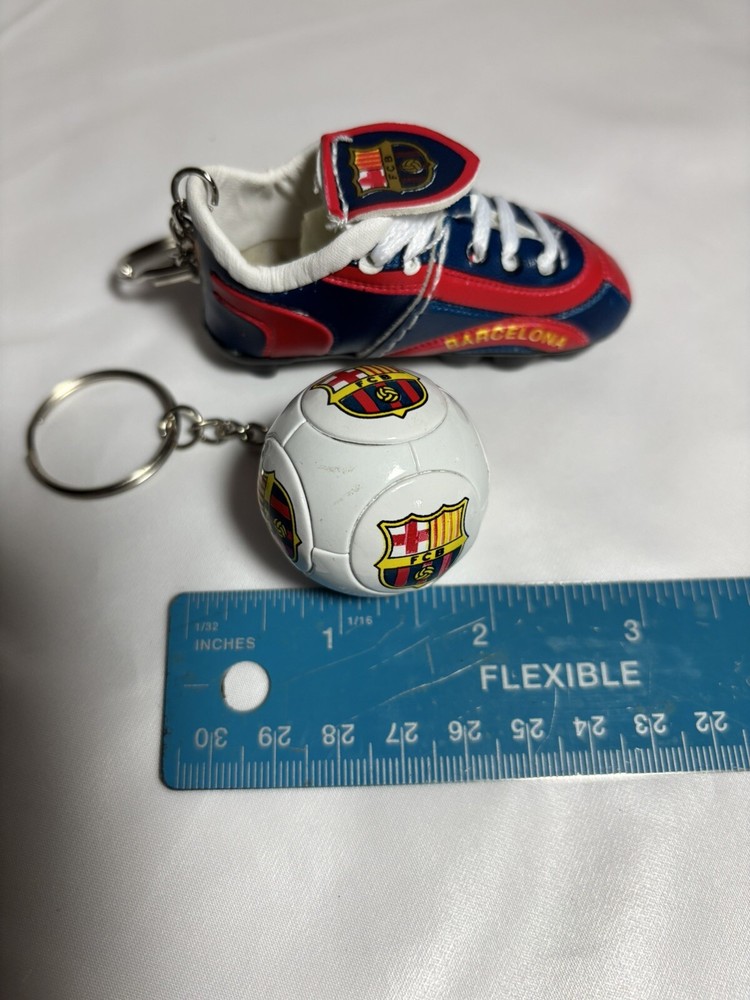 FC Barcelona keychains Cleat And Ball