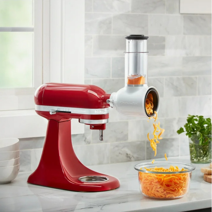 KitchenAid Fresh Prep Slicer/Shredder Attachment, White, KSMVSA