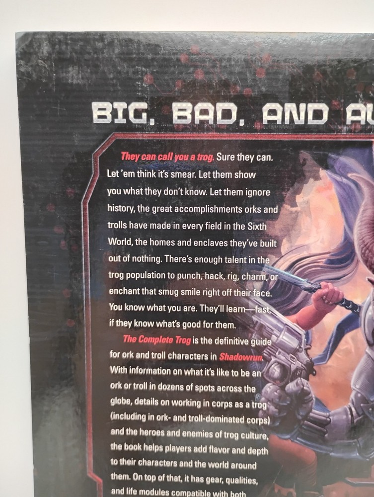 Shadowrun Fifth Edition - The Complete Trog - Runner Resources *NEW*