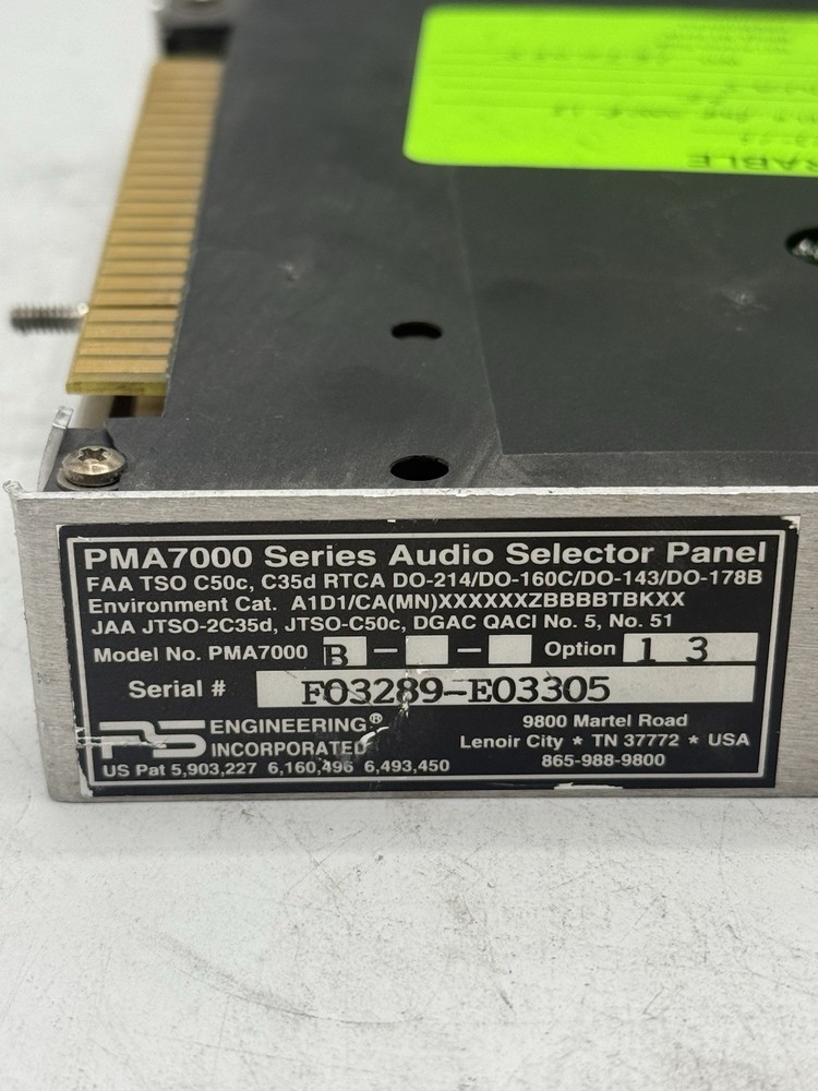 PS Engineering PMA 7000B Audio Panel READ