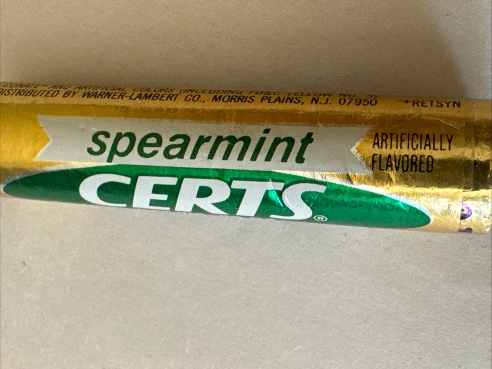 CERTS Spearmint mints with Retsyn