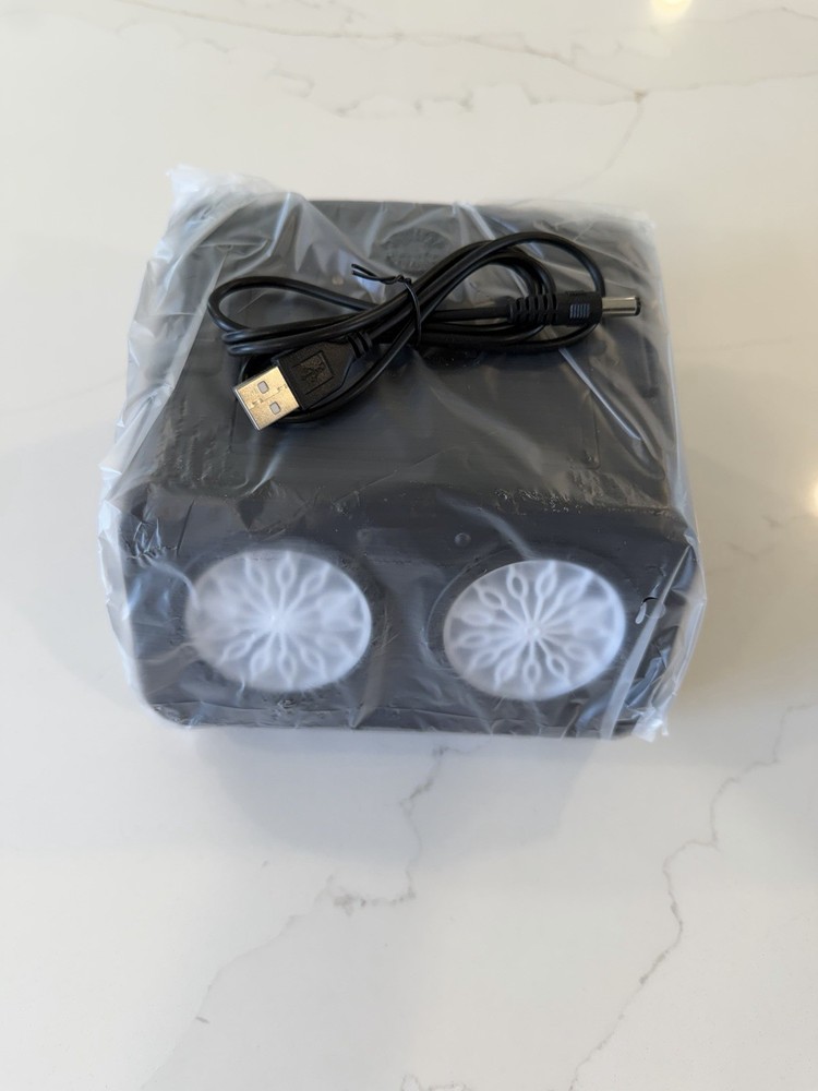 Automatic Bubble Machine Upgrade Bubble Blower with 2 Fans (black)