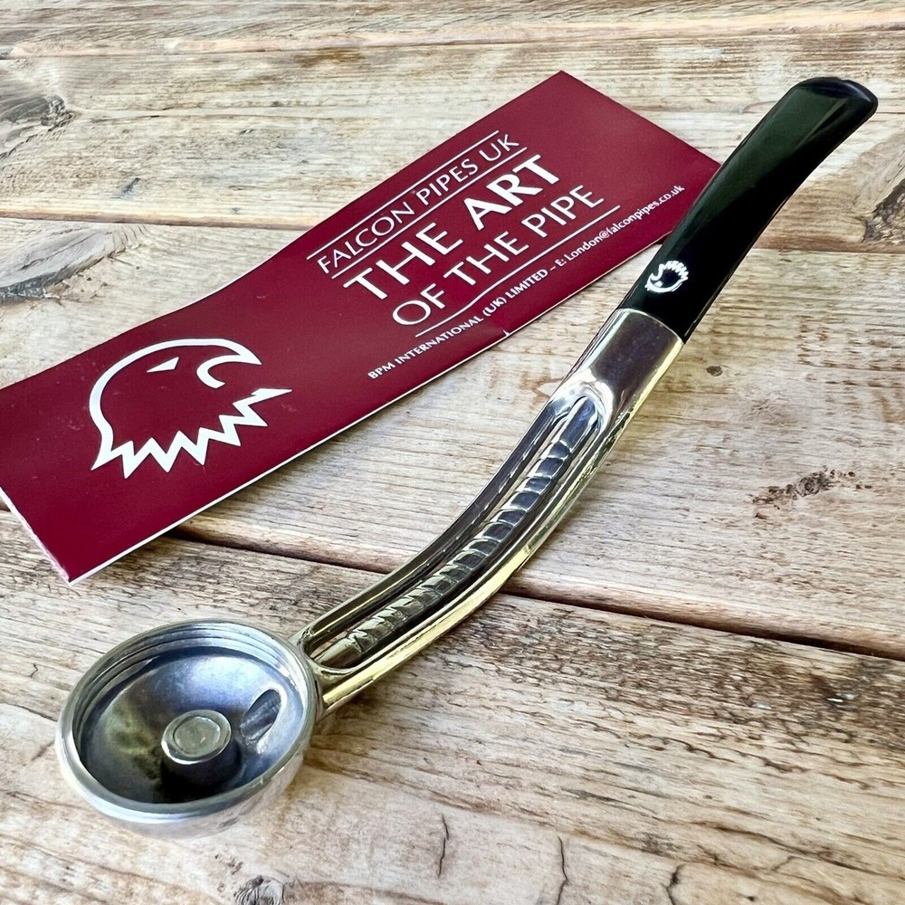 Falcon Chrome Bent Pipe Smooth Stem 7122C - New