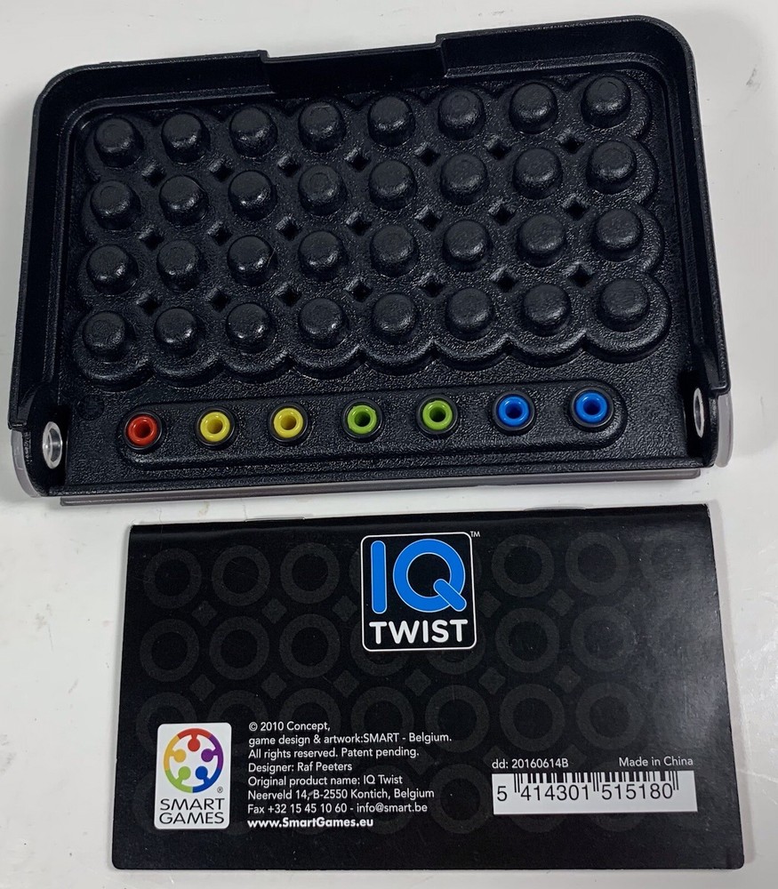 IQ Twist Logic Puzzle Game Smart Games Learning Instructions Brain Teaser