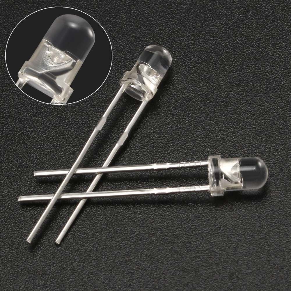 10pcs 3mm White LED Diode Lighting Electronics Component Emitting Light 3-3.4V