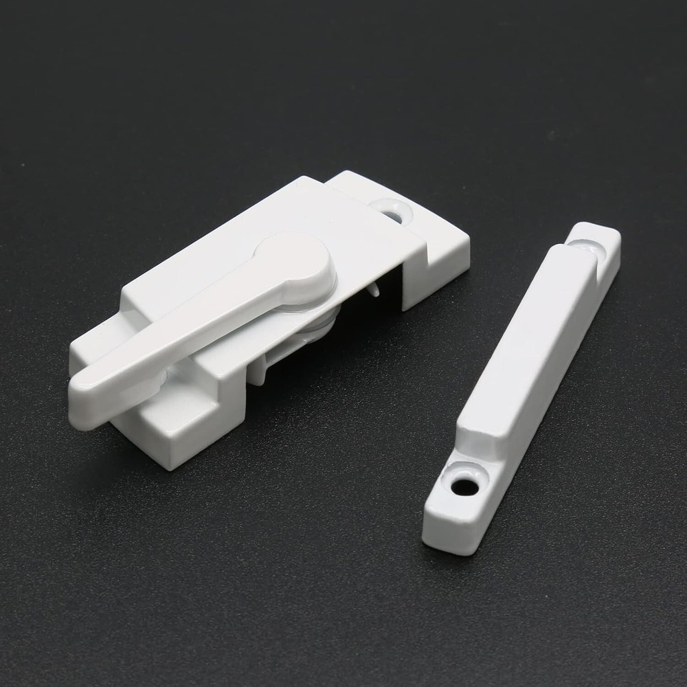 "2 Pack Cam Action Window Sash Locks for Double Hung Windows, White Sash Window