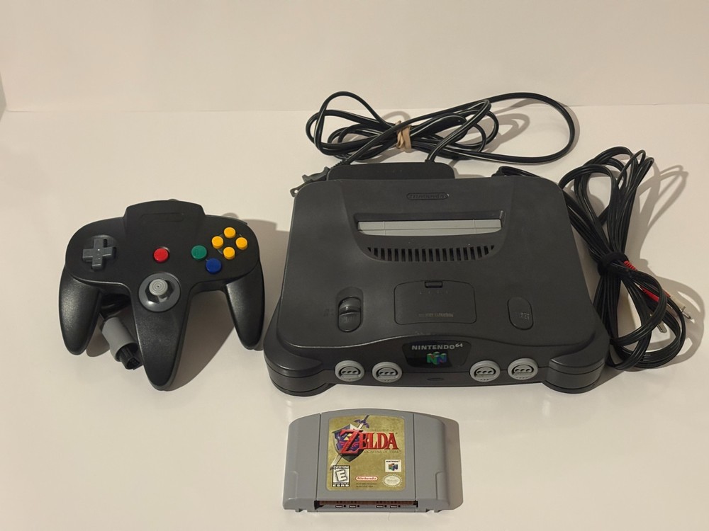 Nintendo 64 N64 Console Bundle - AUTHENTIC - Smash Bros Zelda Mario 64 - TESTED