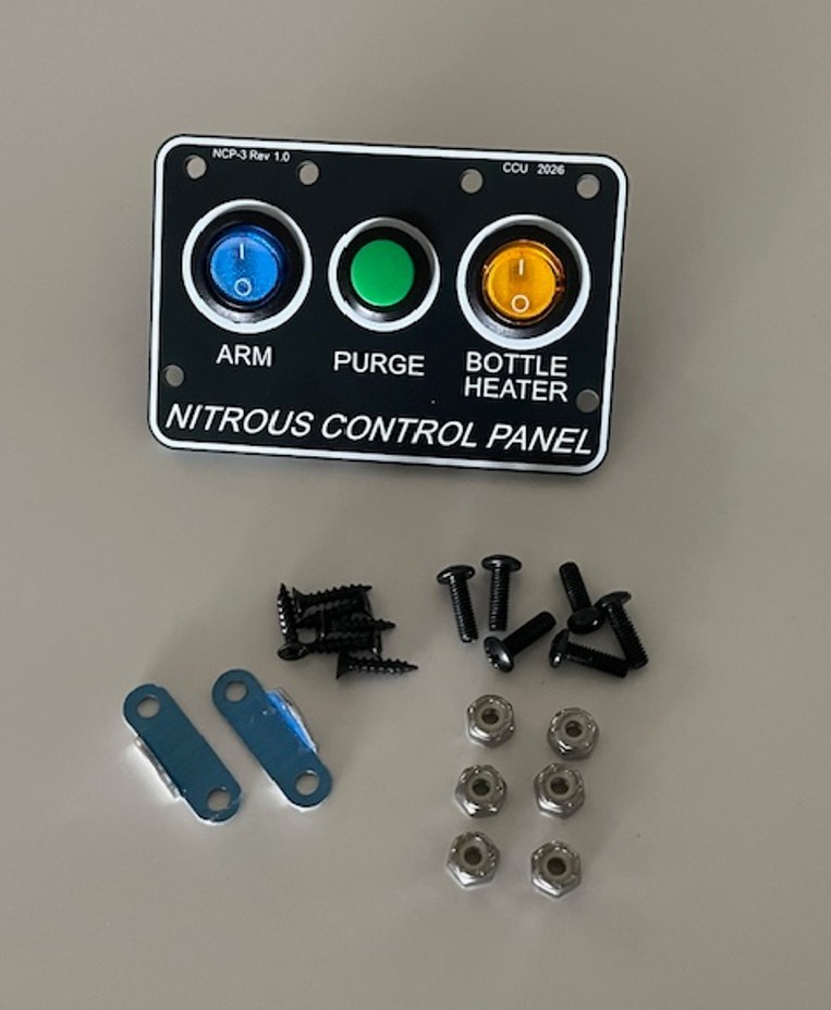 Nitrous NOS Universal 3 Button Switch Panel Kit - "Arm" "Purge" "Bottle Heater"