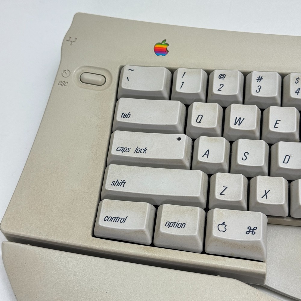 Vintage Apple Mac Adjustable Keyboard M1242 + Numeric Keypad & Disk Ergonomic