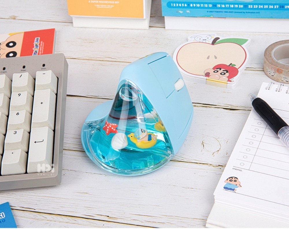 Crayon Shinchan Cute Bluetooth Vertical Mouse 3 Multi-Device